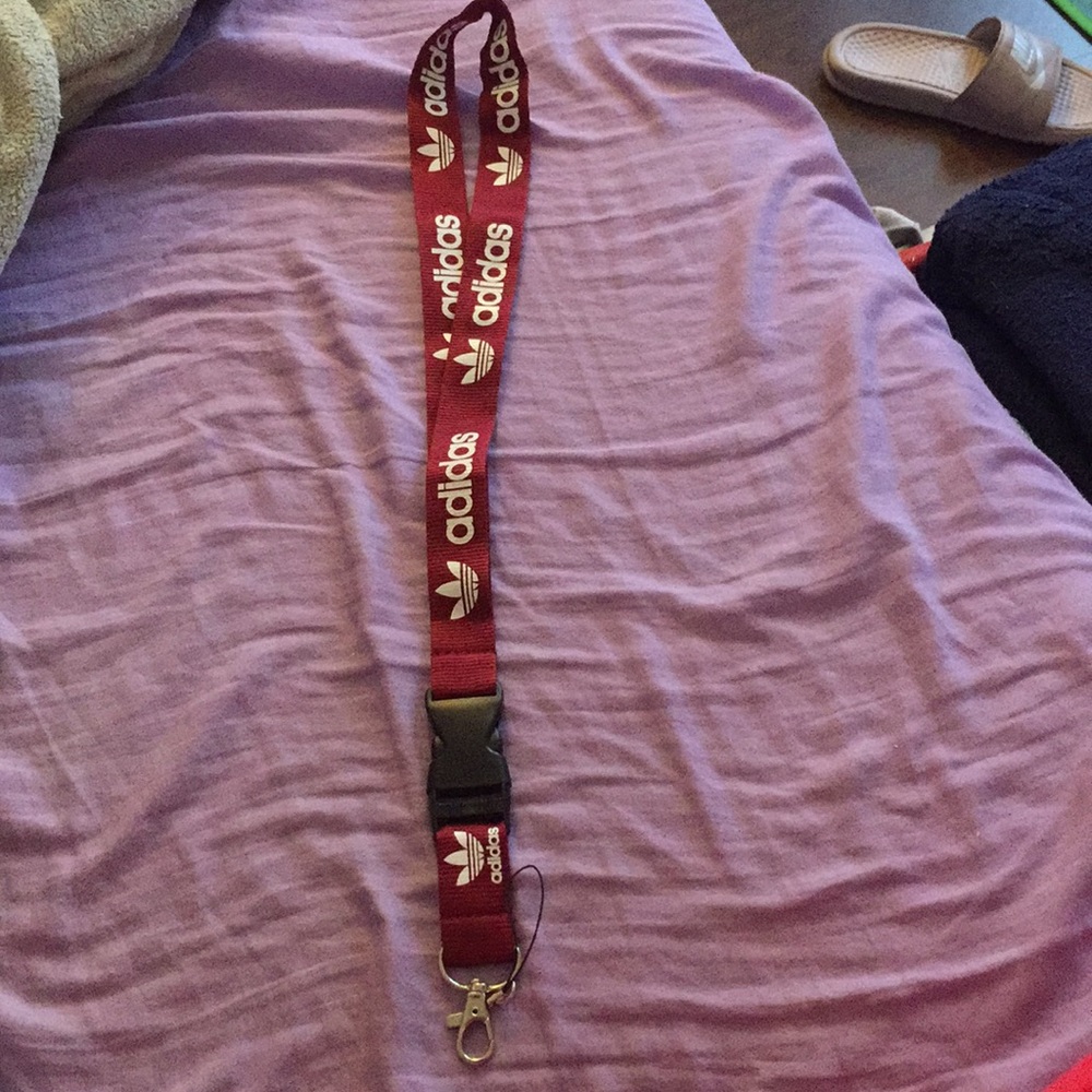 Adidas lanyard (beautiful burgundy)